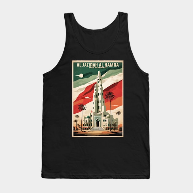 Al Jazirah Al Hamra United Arab Emirates Vintage Travel Tourism Tank Top by TravelersGems